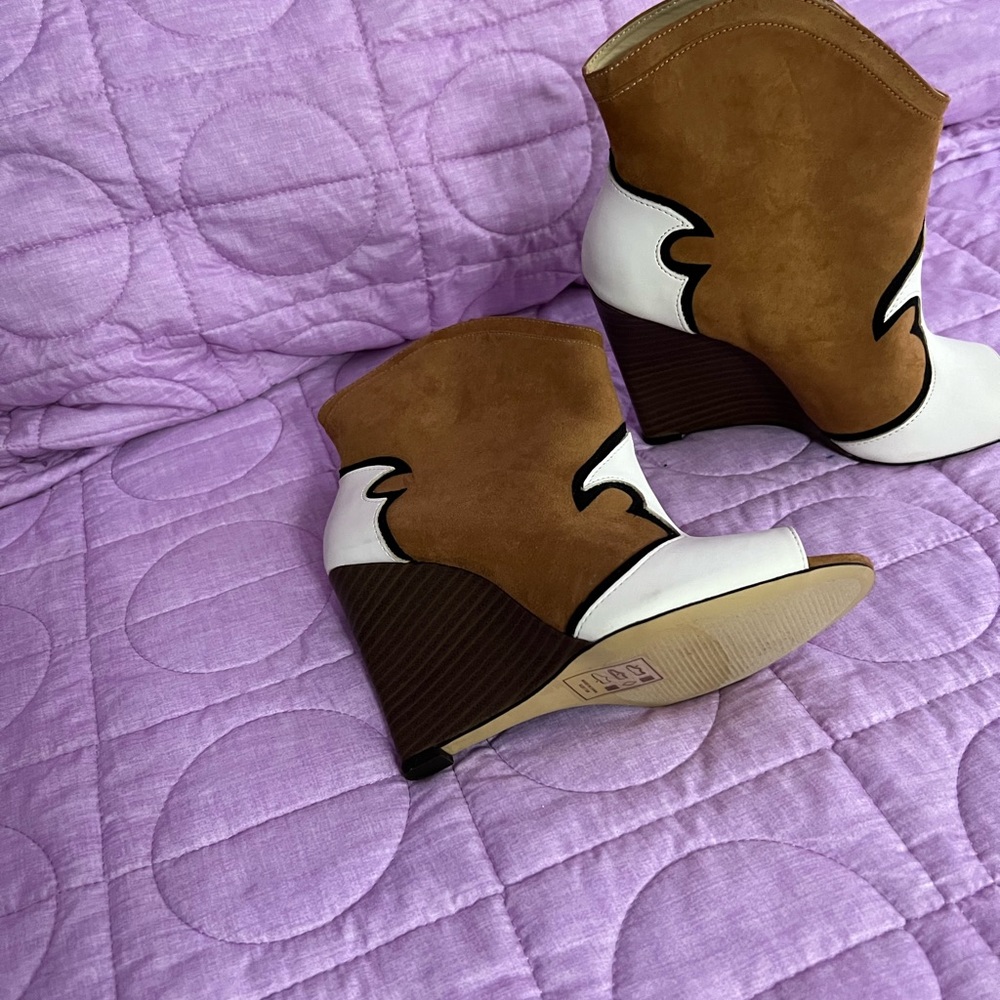 Tan JORJA Booties By Beaut Ashe - Picture 3 of 4